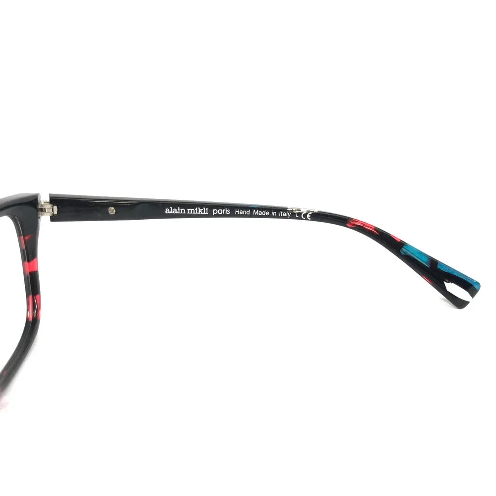 Alain Mikli Eyeglasses Frames A03037 009 Red Teal Noir Mikli Black 53-15-140